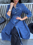 Džinsa kleita "Denim Idea" K3339 - TUMŠI ZILA